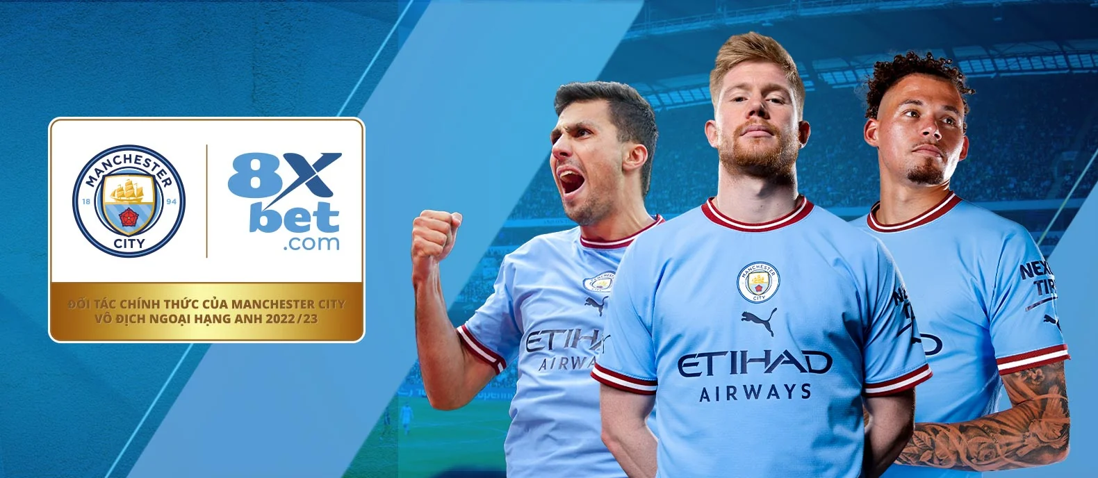 Nhà cái 8xbet - Đối tác chính thức Manchester City FC, được cấp phép MGA Malta và UK Gambling Commission